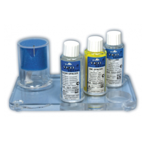 Стоматорг - Набор для работы со штампиками Preparation Set: 2 лака, изолирующая жидкость, запасная губка.