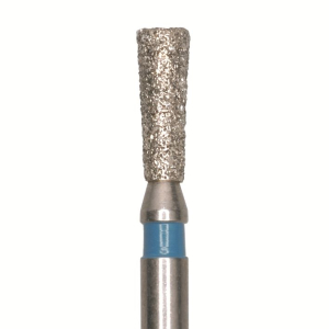 Стоматорг - Бор алмазный 807 014 FG, синий, 5 шт. Форма: обратный конус с плоским концом