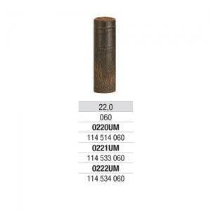 Стоматорг - Полиры для сплавов Cr-Co 0221 "цилиндр" (тём.коричнев.), средняя абразивность, h=22mm, d=6mm