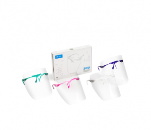 Экран защитный стоматологический прозрачный для защиты  лица  5 шт.+ 1 оправа (Целит)