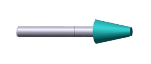 Стоматорг - Головка алмазная стоматологическая коническая 199.040 хв. 2,35 (тип 2) 4 "зер 250/200" черная,  конусная,  диаметр рабочей части 4 мм