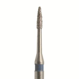 Стоматорг - Бор алмазный 889L 010 FG, синий, 5 шт. Форма: игла на удлиненной ножке