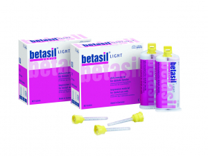 Слепочная масса А-силиконовая Betasil vario light - корригирующий слой высокой текучести 2Х50 мл (без упаковки)