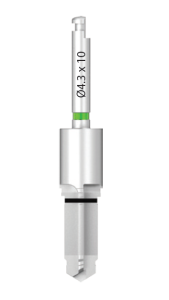 Стоматорг - Сверло прямое диаметр 4,3 мм, длина рабочей части 10 мм, для имплантатов диаметром 5.0.