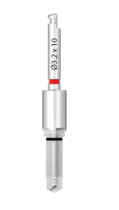 Стоматорг - Сверло прямое диаметр 3,2 мм, длина рабочей части 10 мм, для имплантатов диаметром 4.0.