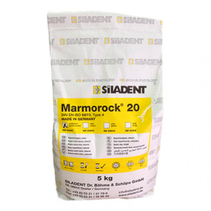Стоматорг - Гипс 4-го класса Marmorock 20 для воспроизведения культей в несъемном протезировании, цвет белый, 5 кг, мешок