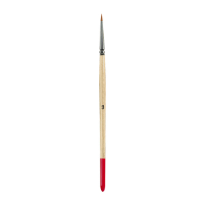 Стоматорг - Кисточка для керамики № 3, деревянная ручка, синтетика