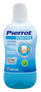 Ополаскиватель для полости рта Pierrot Sensitive Mouthwash мятный при повышенной чувствительности зубов, 500 мл.