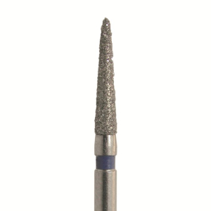 Стоматорг - Бор алмазный 872 016 FG, синий, 5 шт. Форма: конус с заостренным концом
