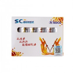 Стоматорг - SOCO Sc PRO  машинные файлы, длина 25 мм, размер 04/20, для ротационных  эндонаконечников, 6 шт