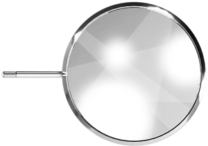 Стоматорг - Зеркало без ручки, не увеличивающее, алюминий, диаметр 50 мм ( №10), 1 шт