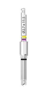 Стоматорг - Сверло прямое диаметр 2,7 мм, длина рабочей части 11,5 мм, для имплантатов диаметром 3.0/3.3