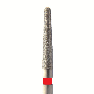 Стоматорг - Бор алмазный 852 010 FG, красный, 5 шт. Форма: конус с закругленным концом