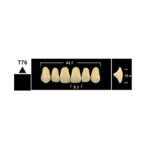 Стоматорг - Зубы Yeti A2 T76 фронтальный верх (Tribos) 6 шт.