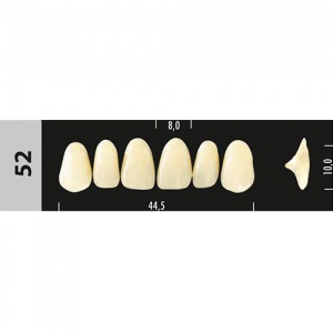Стоматорг - Зубы Major C3  52 фронтальный верх, 6 шт (Super Lux)