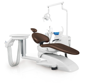 Установка стоматологическая BZ636 plus с боковой нижней подачей цвет Р14 коричневый - Fengdan