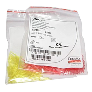 Стоматорг - Штифты беззольные Uniclip 0,8 мм -308, 100 шт, розовые.