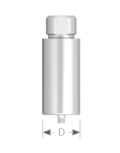 Стоматорг - Заготовка абатмента (премил, Pre-milled) диаметр 10 мм, с шестигранником, для узких имплантатов.