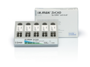 Стоматорг - Блоки Ivoclar Vivadent IPS emax ZirCAD CER/inMT Mul A2 C17, 5 шт