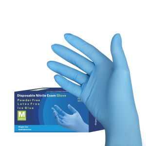 Перчатки нитриловые Pulin нестерильные, S (6-7) светло-голубые, 50 пар, плотность – 3 г