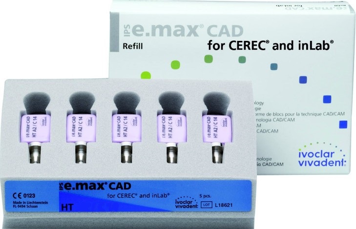 Стоматорг - Блоки IPS e.max CAD CEREC/inLab HT D2 C14 5 шт.