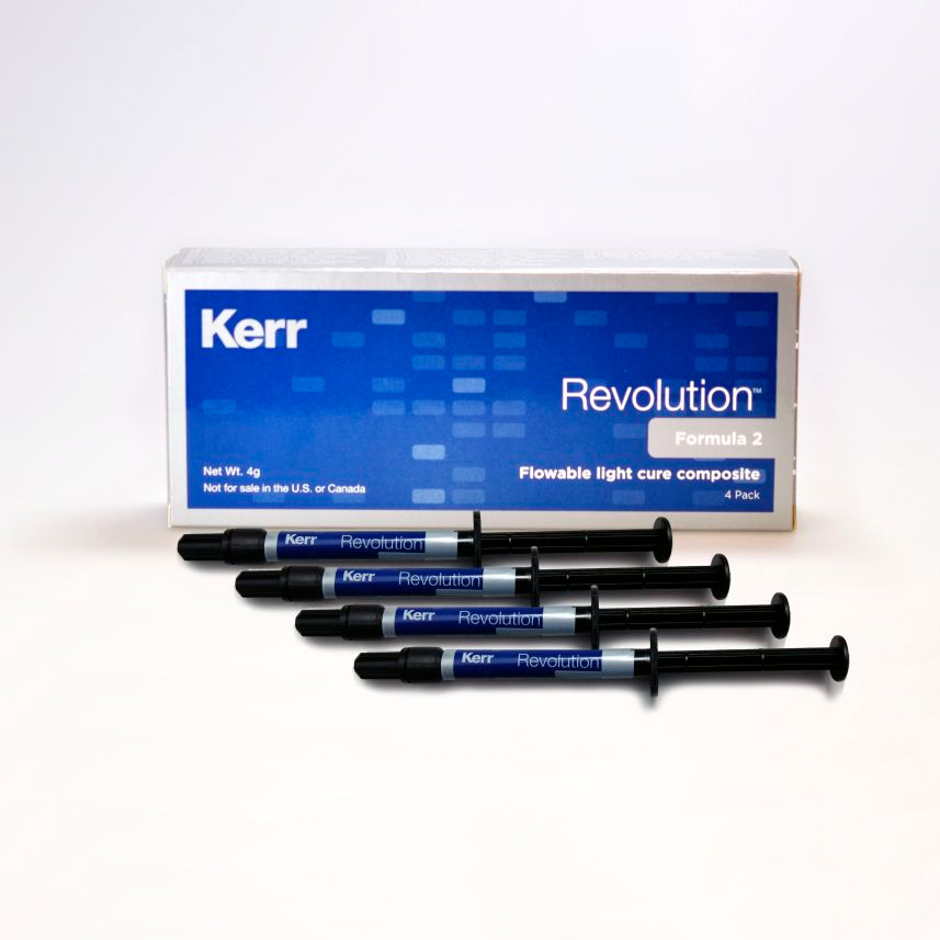 Kerr Revolution Formula 2 - жидкий композитный материал, цвет A2 + Лампа для светополимеризации LED B, светодиодная , Woodpecker (Комплект)