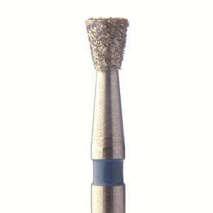 Стоматорг - Бор алмазный 805 012 FG, синий, 5 шт. Форма: обратный конус с плоским концом