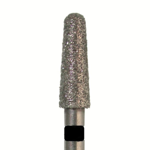 Стоматорг - Бор алмазный 849 014 FG, черный, 5 шт. Форма: конус с закругленным концом