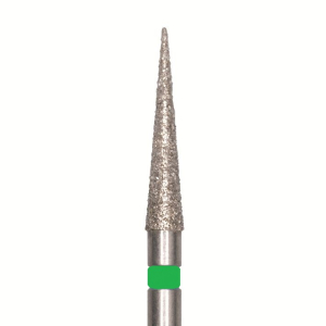 Стоматорг - Бор алмазный 859 018 FG, зеленый, 5 шт. Форма: игла