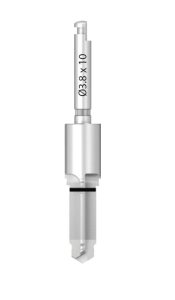 Стоматорг - Сверло прямое диаметр 3,8 мм, длина рабочей части 10 мм, для имплантатов диаметром 4.5.