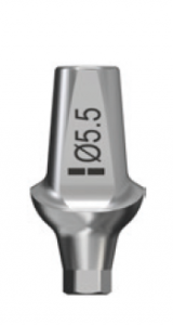 Стоматорг - Абатмент Astra Tech полупрофильный TiDesign 3.5/4.0, диаметр  5,5 мм, высота 1,5 мм.