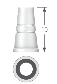 Стоматорг - Колпачок выжигаемый диаметр 5.5 мм, белый для мостовидной конструкции, стандартная линейка.