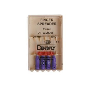 Стоматорг - Finger sspreader tapered N ABCD L21,4 шт - уплотнитель гуттаперчи для латеральной конденсации, ручной. Нержавеющая сталь.