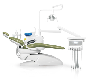 Установка стоматологическая BZ636 compact с нижней подачей со скалером цвет Р02 зелёный - Fengdan