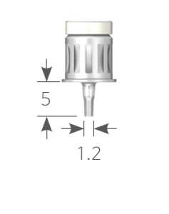 Стоматорг - Ключ для винтов ручной, длина рабочей части - 5 мм, диаметр 1.2 мм.