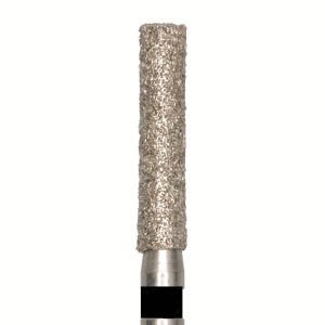 Стоматорг - Бор алмазный 837LSG.FG.014, черный, 5 шт. Форма: цилиндр с плоским концом