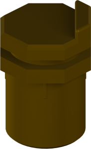 Стоматорг - Позиционный цилиндр для монолитного абатмента 048,546 WN, H 10 мм, POM