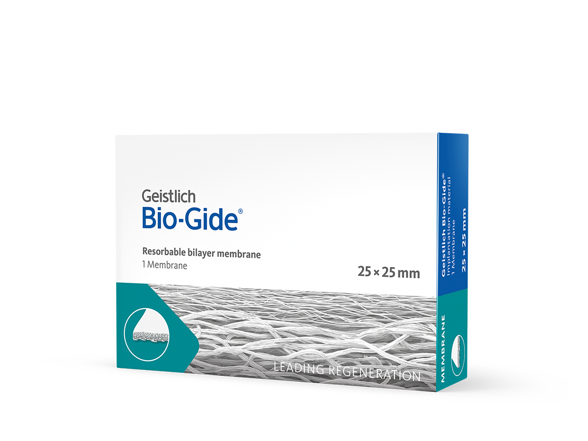 Мембрана Bio-Gide резорбируемая, 25 x 25 мм (30802.6) | Купить в .