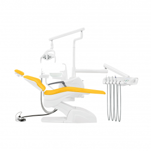 Установка стоматологическая QL2028 (Pragmatic) с нижней подачей со скайлером цвет P05 желтый КОМПЛЕКТ 2 СТУЛА - Fengdan