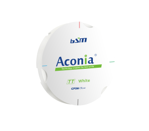 Стоматорг - Диск диоксида циркония Aconia TT, белый, 95x22 мм
