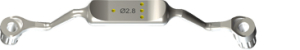 Стоматорг - Самозащелкивающийся держатель для втулки Ø 2.8мм, ограничитель глубины на 1 мм/3 мм, Stainless Steel