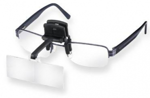 Лупа-клип бинокулярная с креплением на очки laboCLIP, 74.5  х,28 мм, 1.7 х - Eschenbach 