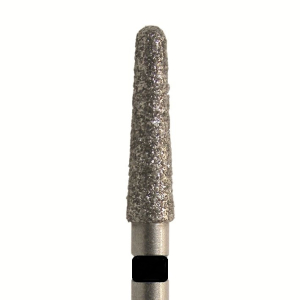 Стоматорг - Бор алмазный 850 025 FG, черный, 5 шт. Форма: конус с закругленным концом