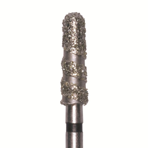 Стоматорг - Бор алмазный 850P.FG.014 черный (5 шт), средней зернистости 64-126 мкм, конус с закругленным концом