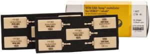Стоматорг - Блоки VITA CAD-Temp multiColor for CEREC/inLab, 1M2T, CTM-40, 10 шт. 