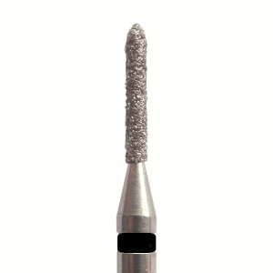 Стоматорг - Бор алмазный 868 016 FG, черный, 5 шт. Форма: цилиндр с усеченным концом