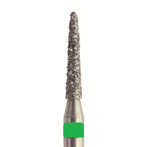 Стоматорг - Бор алмазный 877 014 FG, зеленый, 5 шт. Форма: пуля