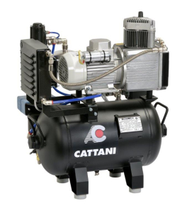 Компрессор Cattani на 1 установку, 1 цилиндр, без осушителя (без кожуха), ресивер 30 л - Cattani