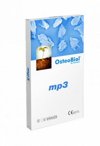 Стоматорг - Костный материал OsteoBiol mp3 в шприце 0,5 см3, размер гранул двух видов 0.6-1.0 мм смесь кортикально-губчатой  кости и коллагенового геля.