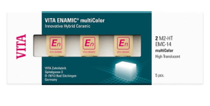 Стоматорг - Блоки ENAMIC Multicolor для Cerec/in Lab, 2M2-HT Translucent, 5 шт. 